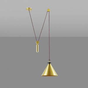 Roll & Hill - Shape Up Pendant Cone Gold